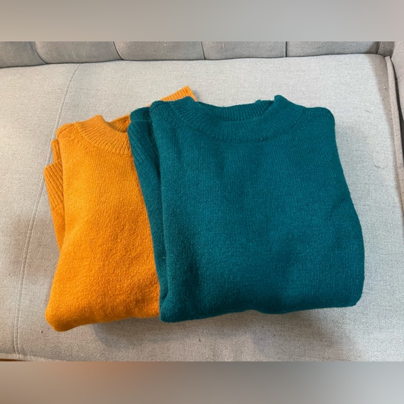 Knit Sweater-Teal 
Color - Picture 1 of 12